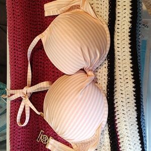 Cute pinstripe Victoria's Secret bikini top